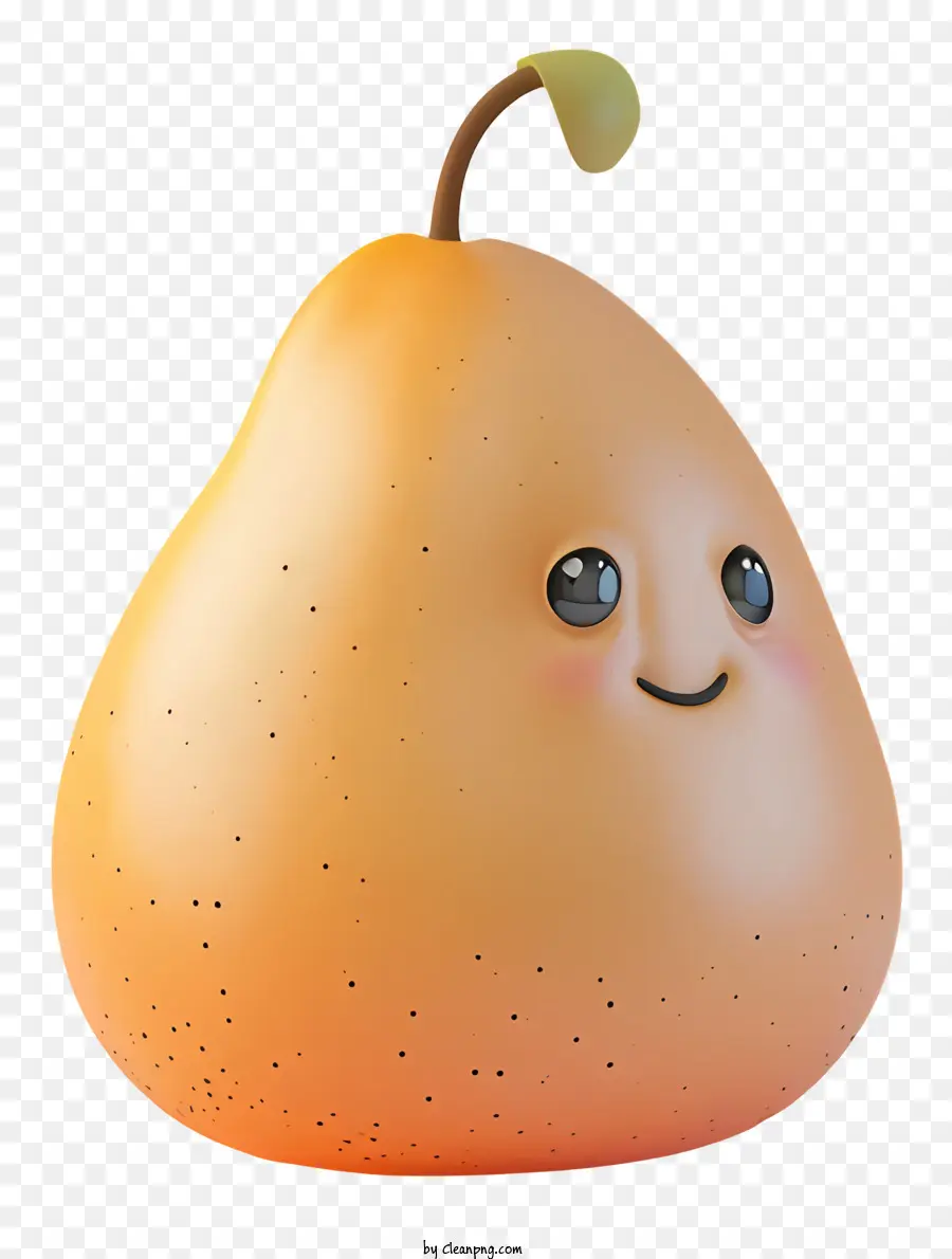 cartoon pear smiling pear adorable fruit ed small pear painted pear