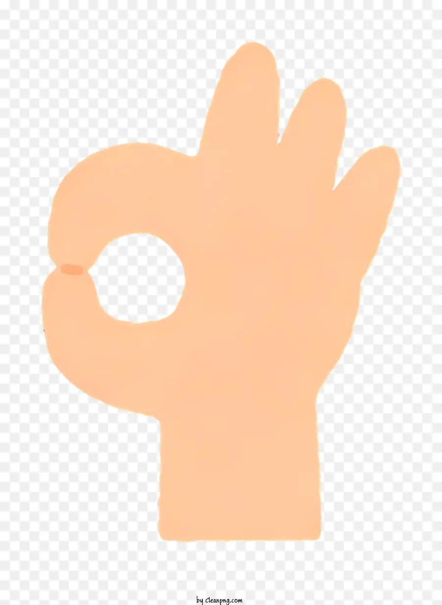 Icon Handgeste offener Handfinger Geste O 