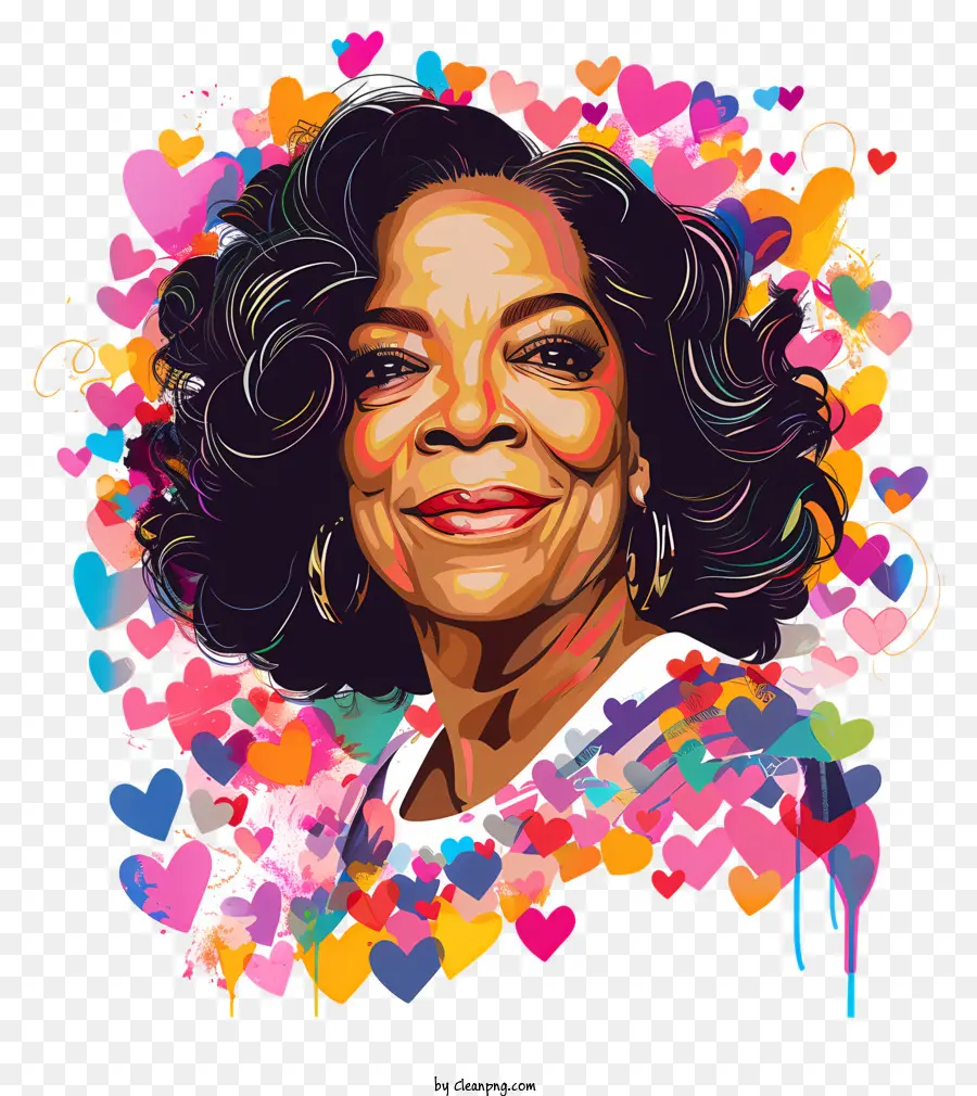 bó hoa - Người phụ nữ Afro-American tỏa ra niềm vui và tình yêu ấm áp