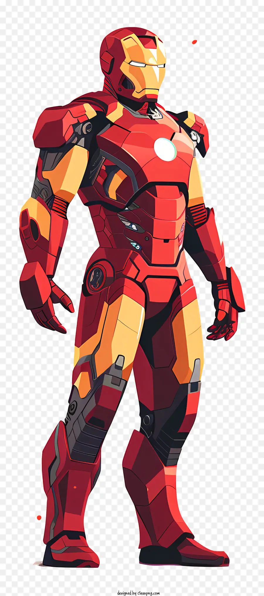 người Sắt - Iron Man, một siêu anh hùng với áo giáp màu đỏ/vàng