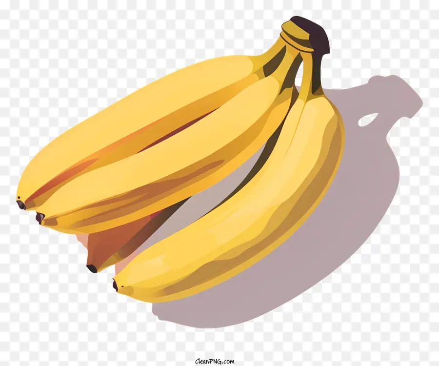 Bananen Bananen Frucht gelb reif - Einfache Zeichnung reifen gelben Bananen