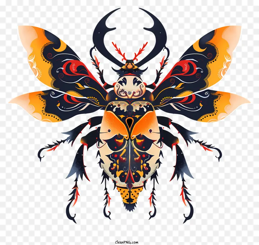 tibetan beetle beetle intricate patterns body design colorful