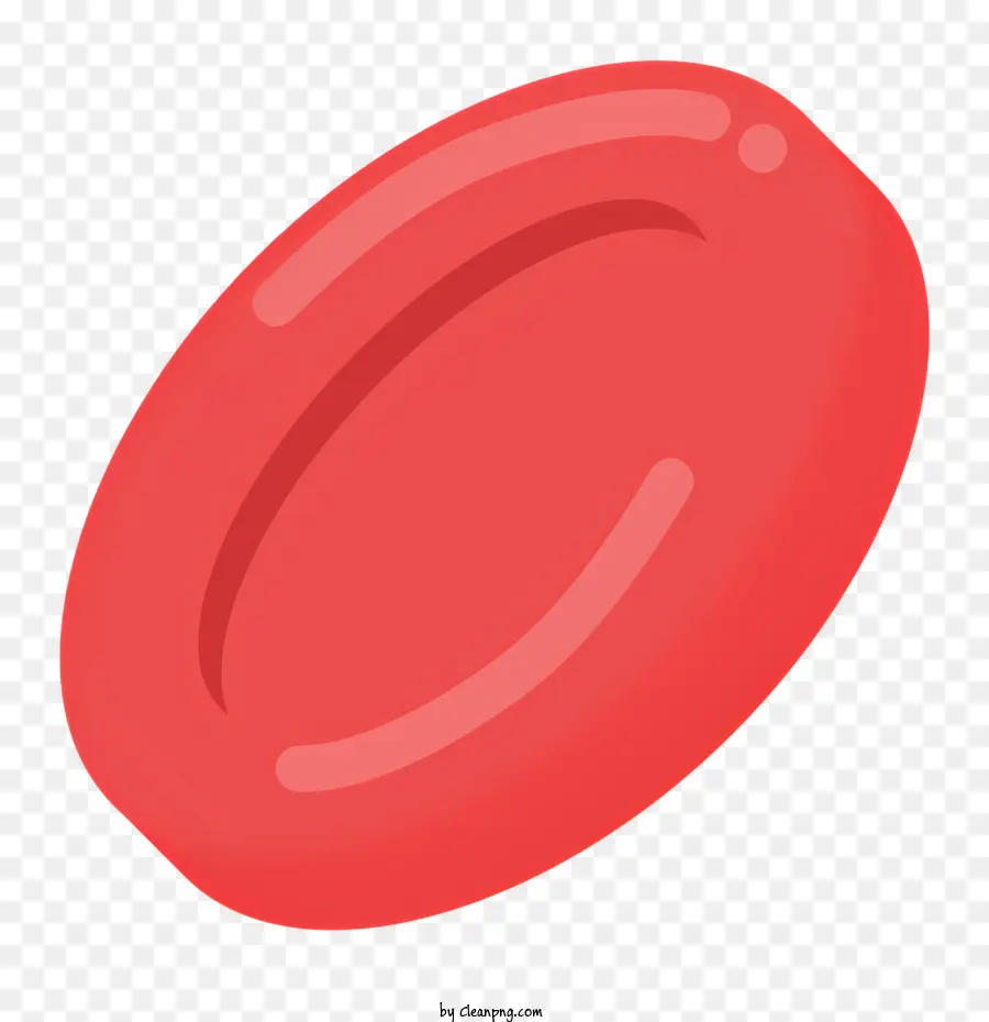 giocattolo giocattolo giocattolo di calcio di plastica rossa del sangue giocattolo a superficie piatta tre fasce rosse design - Giocattolo di plastica rossa con design a pallone da calcio