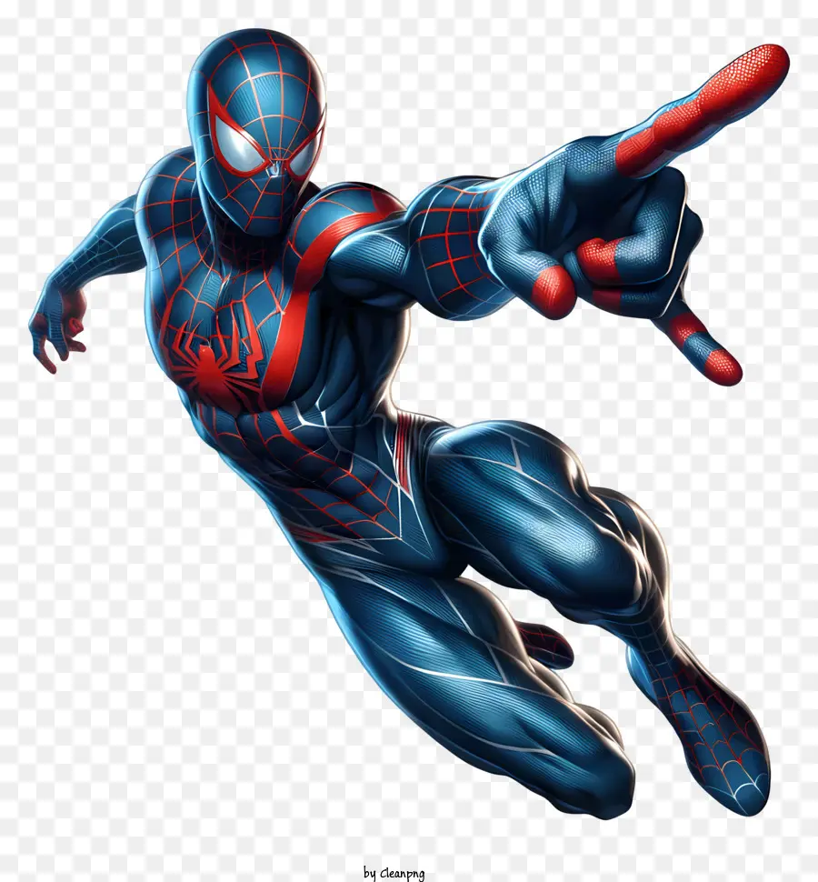 Spider Man - Kämpferischer Spider-Man im Comic-Bilderbild