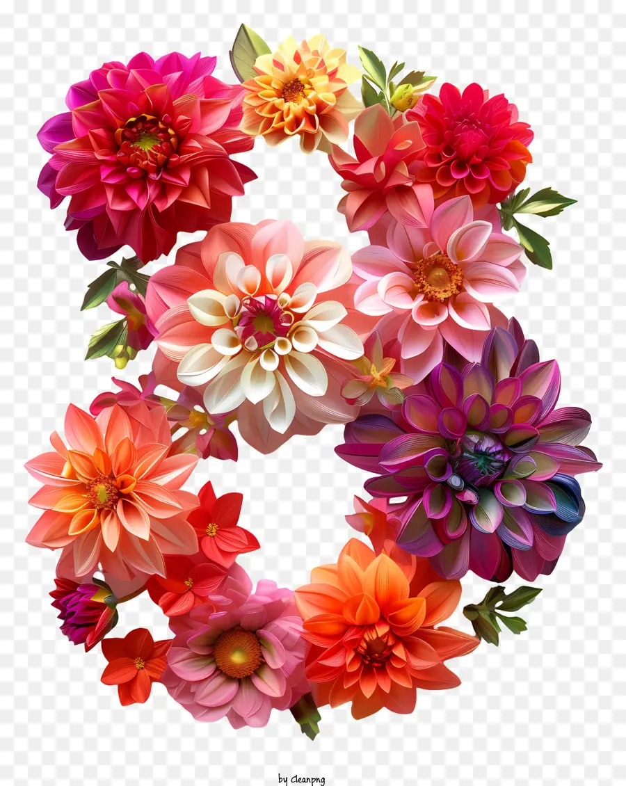 la disposizione dei fiori - Disposizione floreale colorata con fiori rosa e arancioni