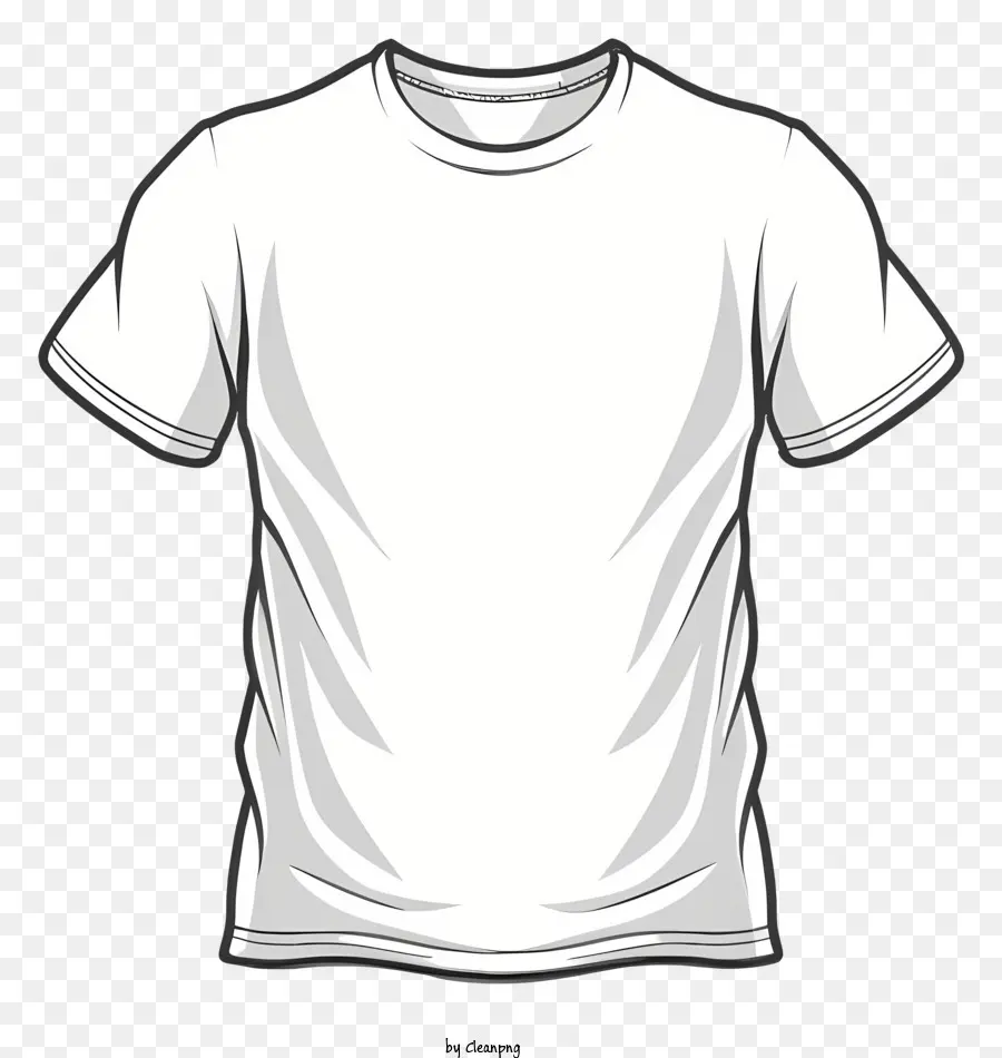 Kleidung einfach weißes T-Shirt leer weißes T-Shirt Einfach weißes T-Shirt-Logo-freies weißes T-Shirt - Leeres weißes T-Shirt ohne Design oder Logo