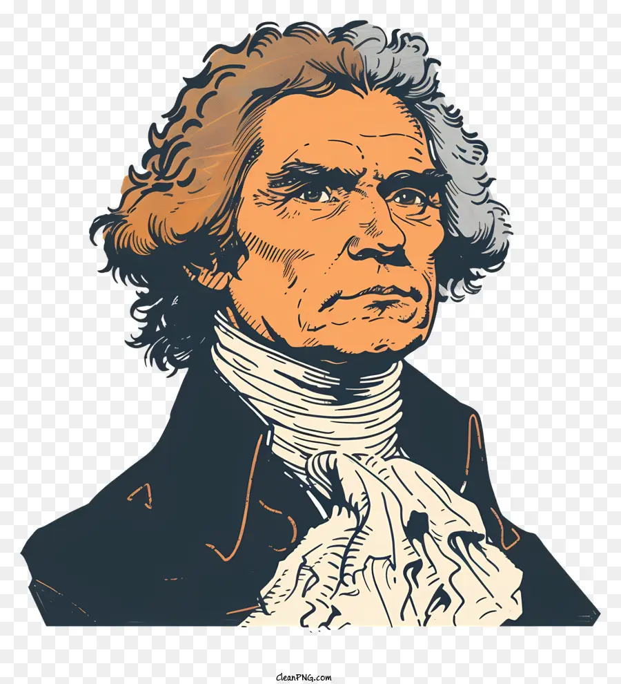 Thomas Jefferson George Washington chân dung trang phục chính thức - Chân dung George Washington trong trang phục chính thức, biểu hiện nghiêm khắc