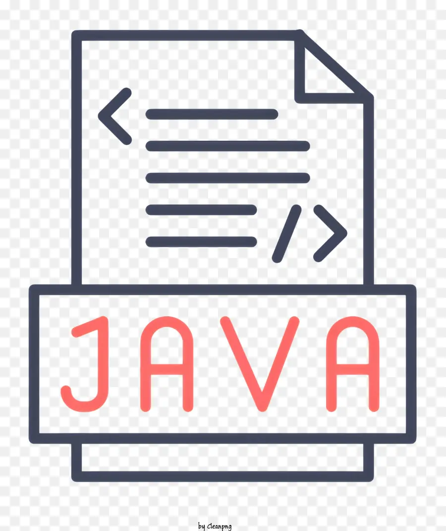 javascript Symbol - Eine Ikone, die 'Java' in Rot und Blau liest