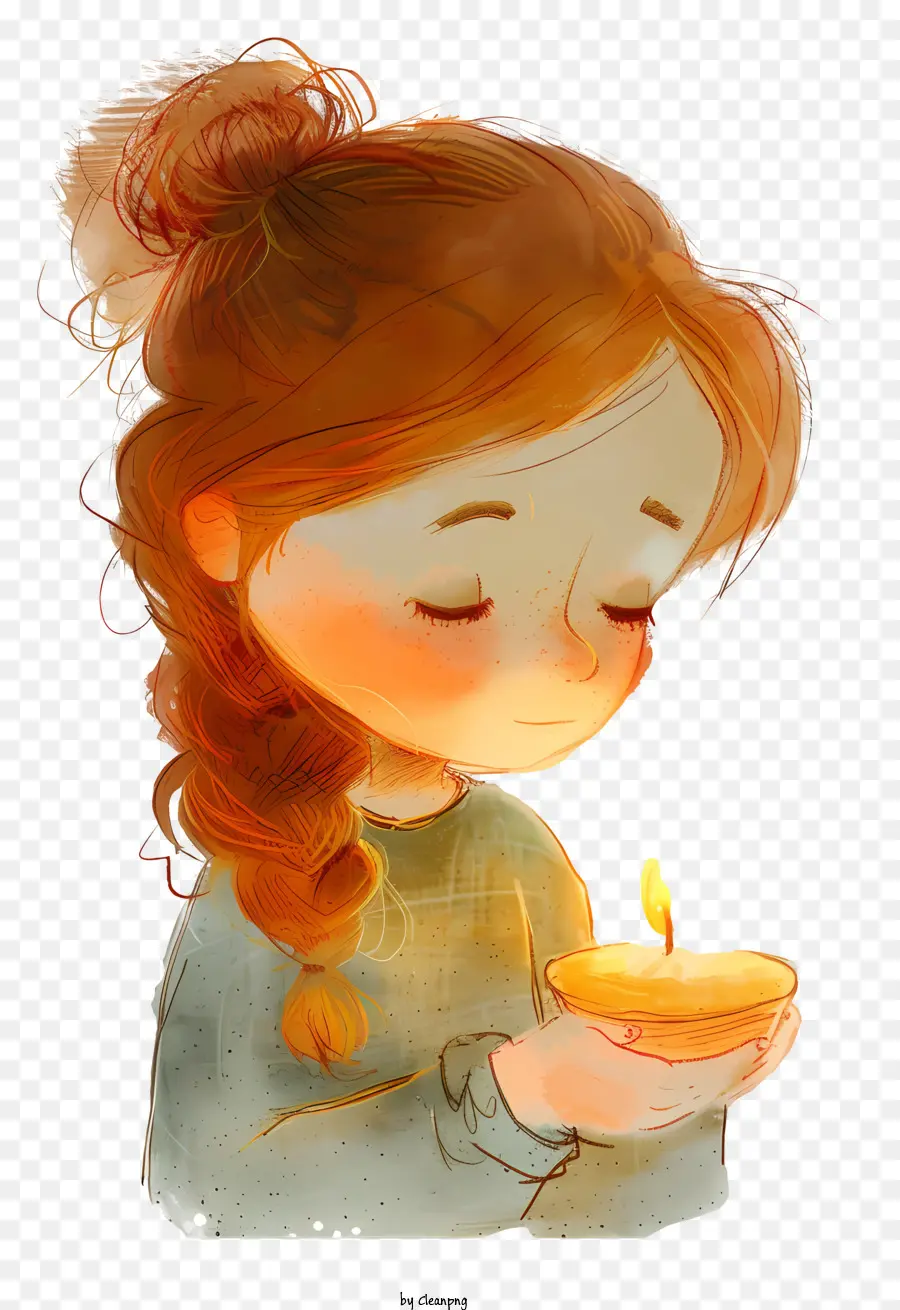 candlelight child young girl candle gazing flame