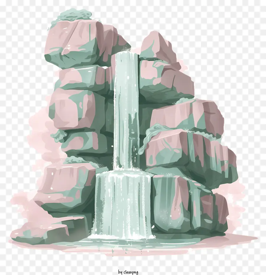 Wasserfall - Gelassenheit und Ruhe in märchenhafter Wasserfallszene