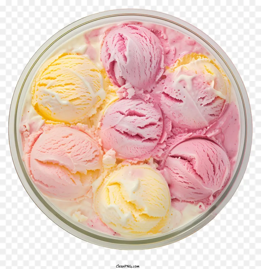 gelato - Gelato colorato in una ciotola con spruzzi
