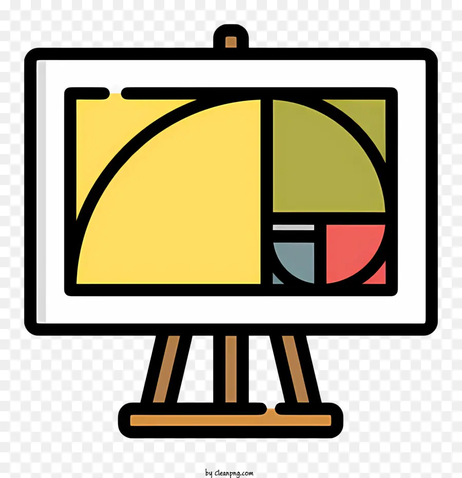 golden ratio icon painting easel artistic geometric