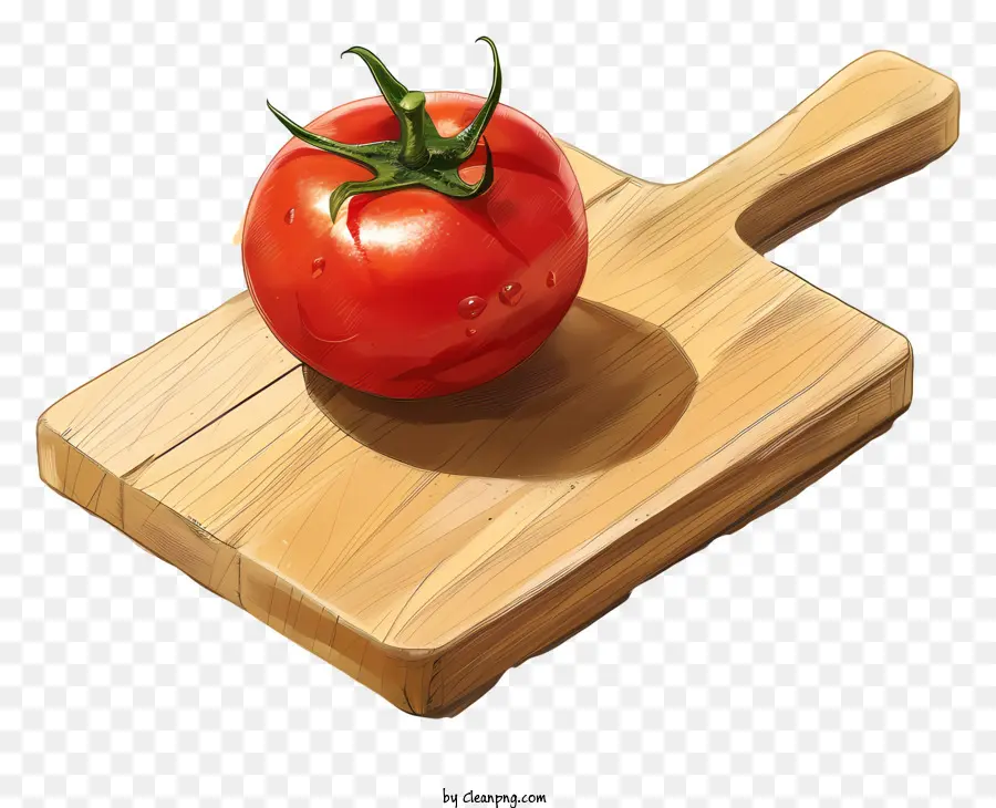 cà chua - Cà chua trên thớt trên nền đen