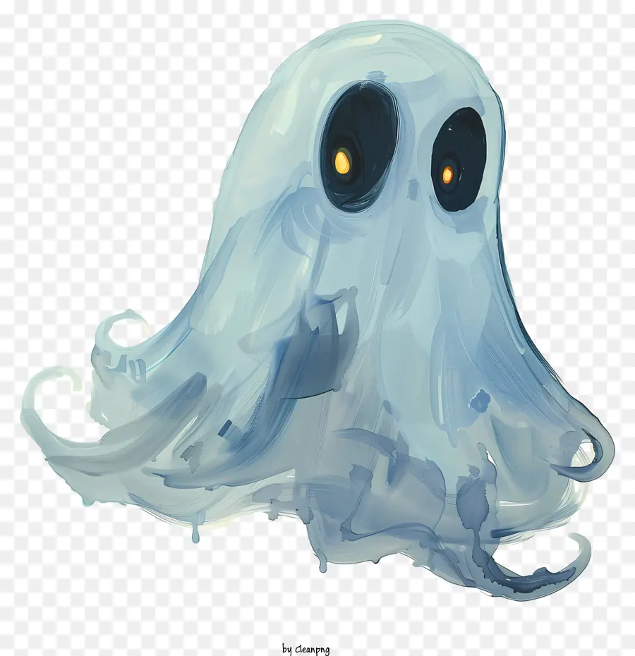 pacman fantasma - Ghost sorridente con gocce d'acqua, occhi inquietanti