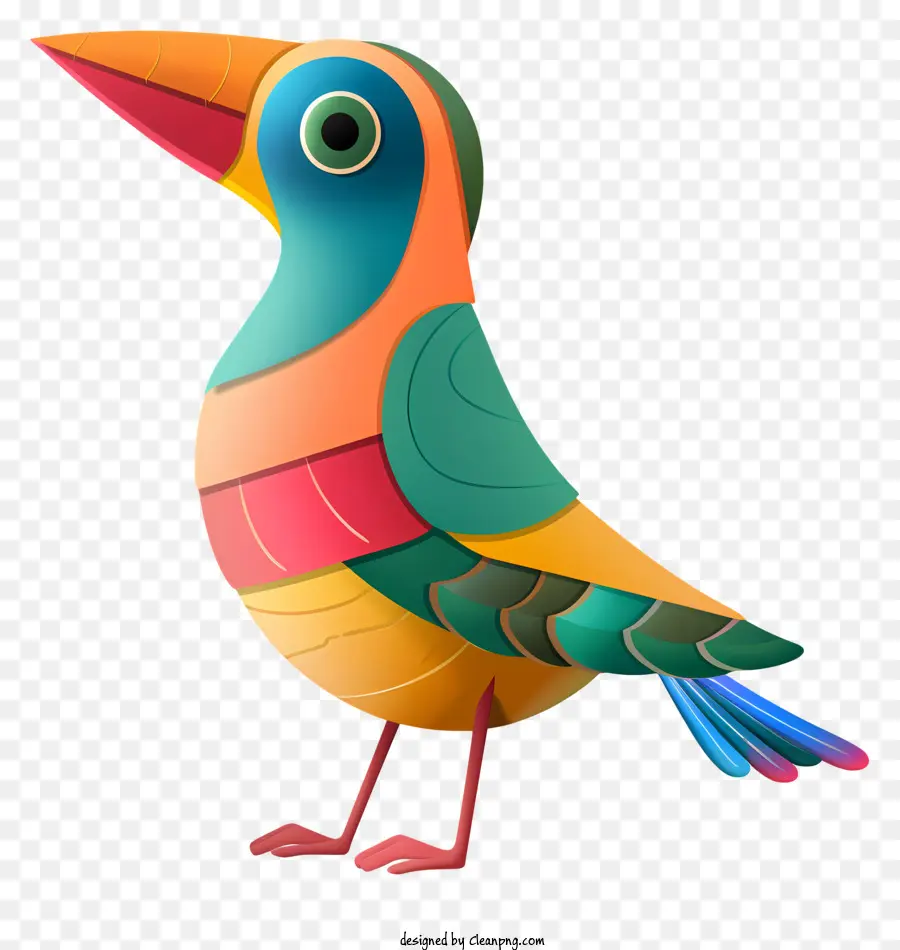 uccello giocattolo colorato uccello esotico uccello vibrante piumaggio elaborato becco - Uccello colorato con piumaggio vibrante e becco