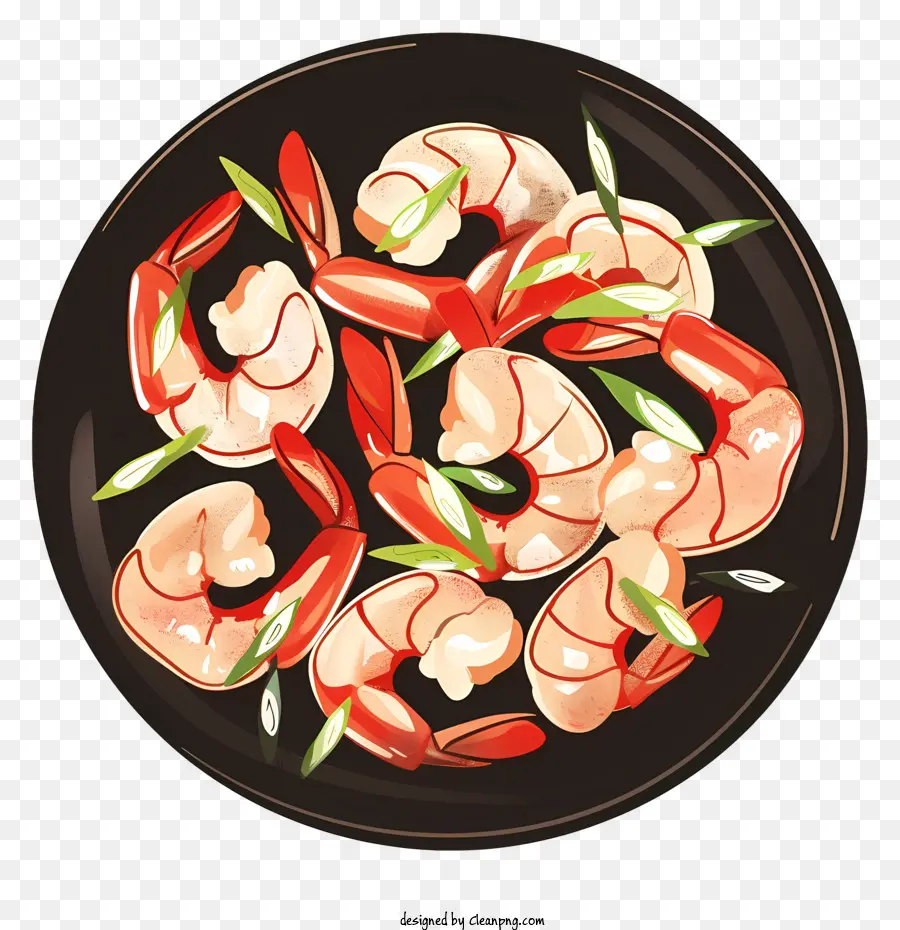 Tom Yum Kung gekochte Garnelen -Meeresfrüchte -Essstäbchen Dip -Sauce - Teller mit gekochten Garnelen mit Essstäbchen