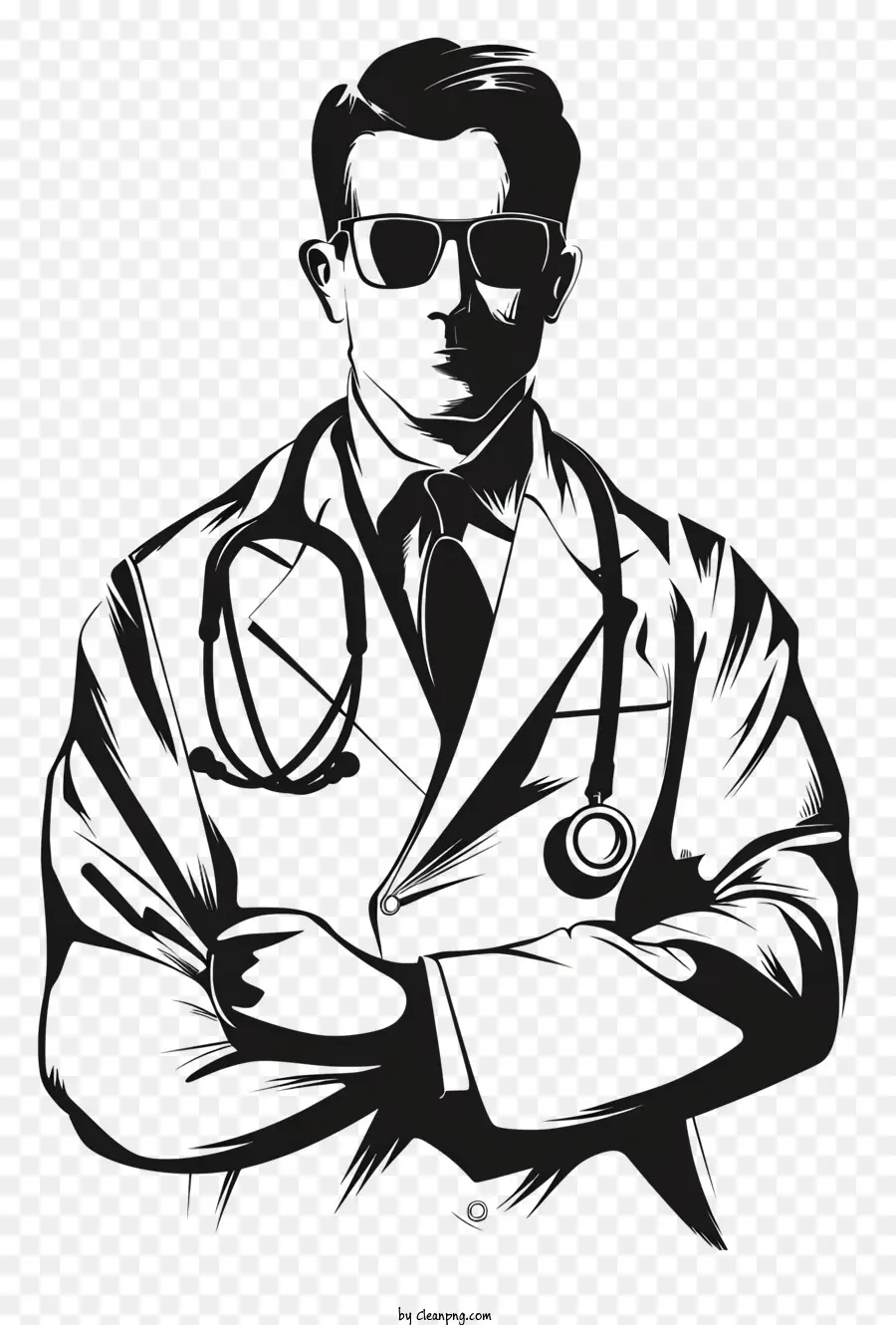 bác sĩ ngày - Phác thảo của người đàn ông quyết tâm trong đồng phục y tế