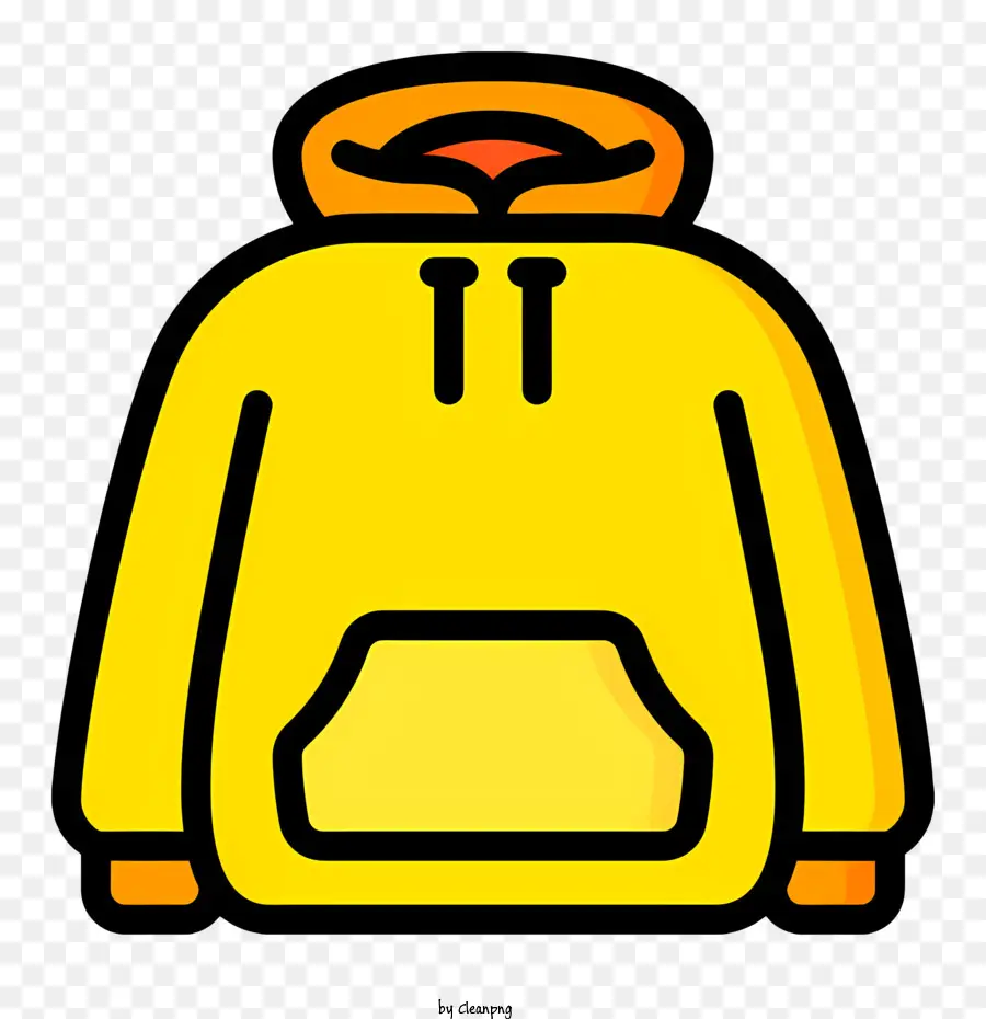 Hoodie Logo gelb Hoodie Kapuzenpullover Sweatshirt Leichtes Hoodie einfaches Design - Gelb -Kapuzen -Sweatshirt mit minimalem Design