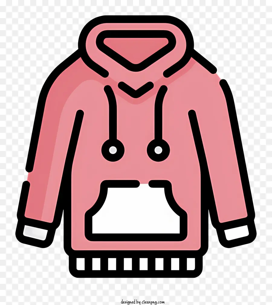 Hoodie Logo Hoodie Hoodie Women's Hoodie Quần áo mùa đông Màu hồng và trắng - Áo hoodie màu hồng với điểm nhấn màu trắng, nặng nề cho sự ấm áp
