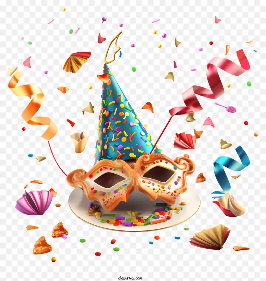 Bánh sinh nhật - Bánh sinh nhật đầy màu sắc với đồ trang trí tiệc tùng