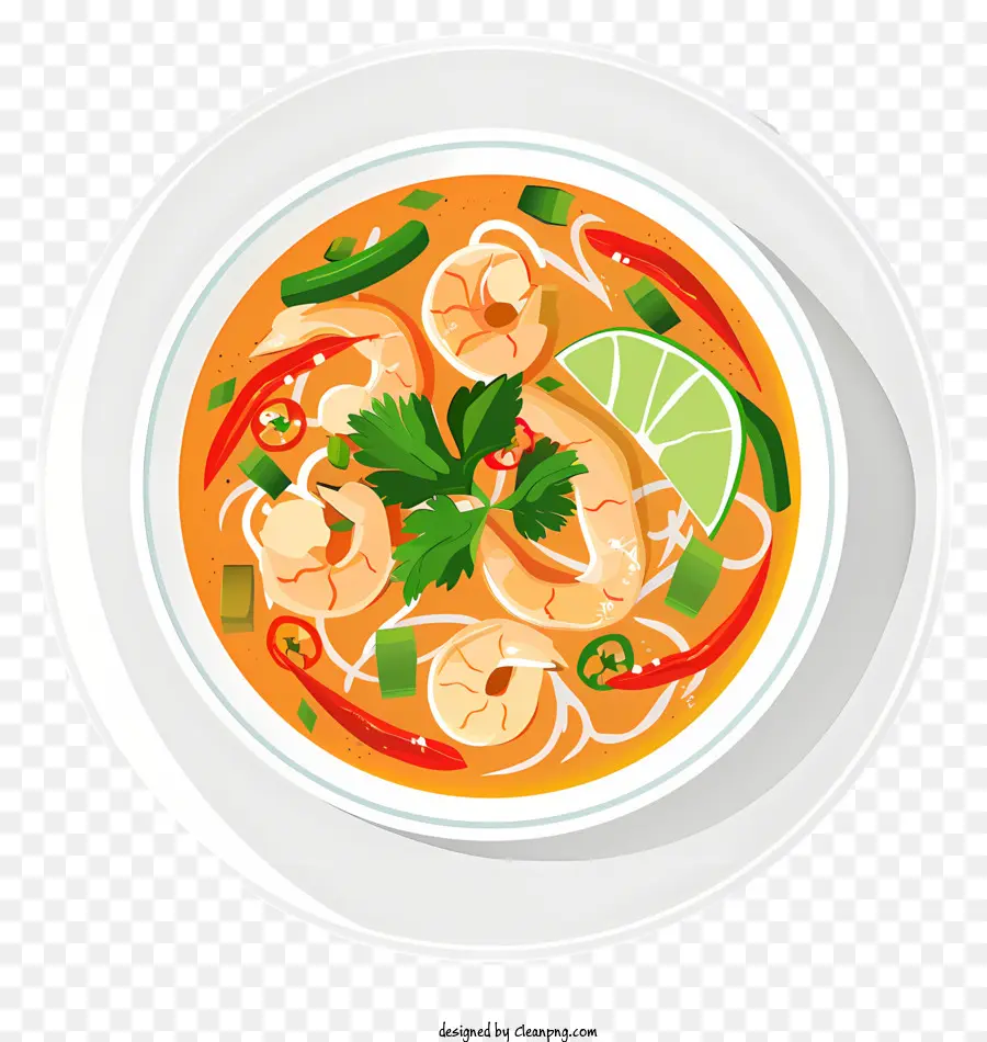 tom yum goong pad thai soup chicken noodles