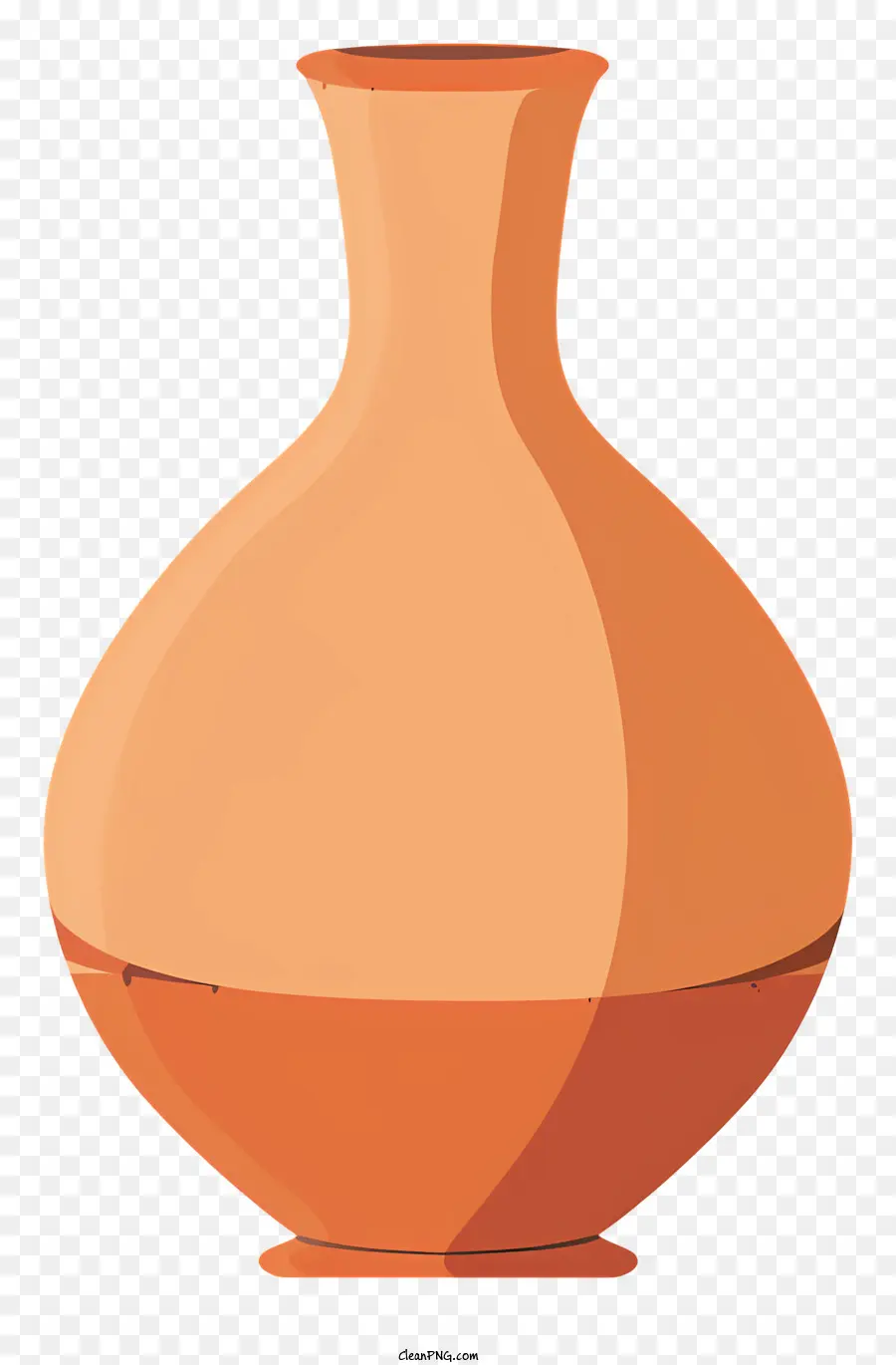 Vanino tradizionale del vaso di ceramica tradizionale Vase Clay Terra Cotta - Vaso di argilla tradizionale con superficie liscia, collo stretto