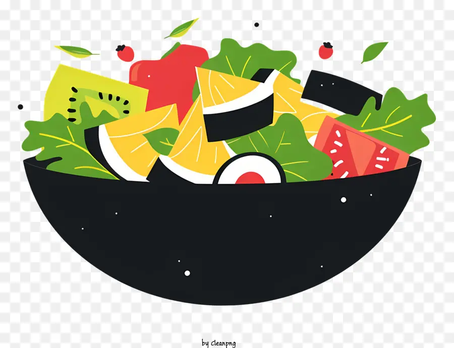 insalata - Insalata colorata di frutta e verdura con noci