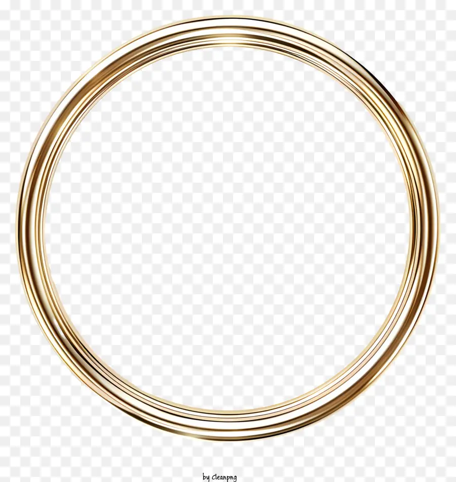 Goldring - Einfacher schwarzer Hintergrund mit goldener Ringform