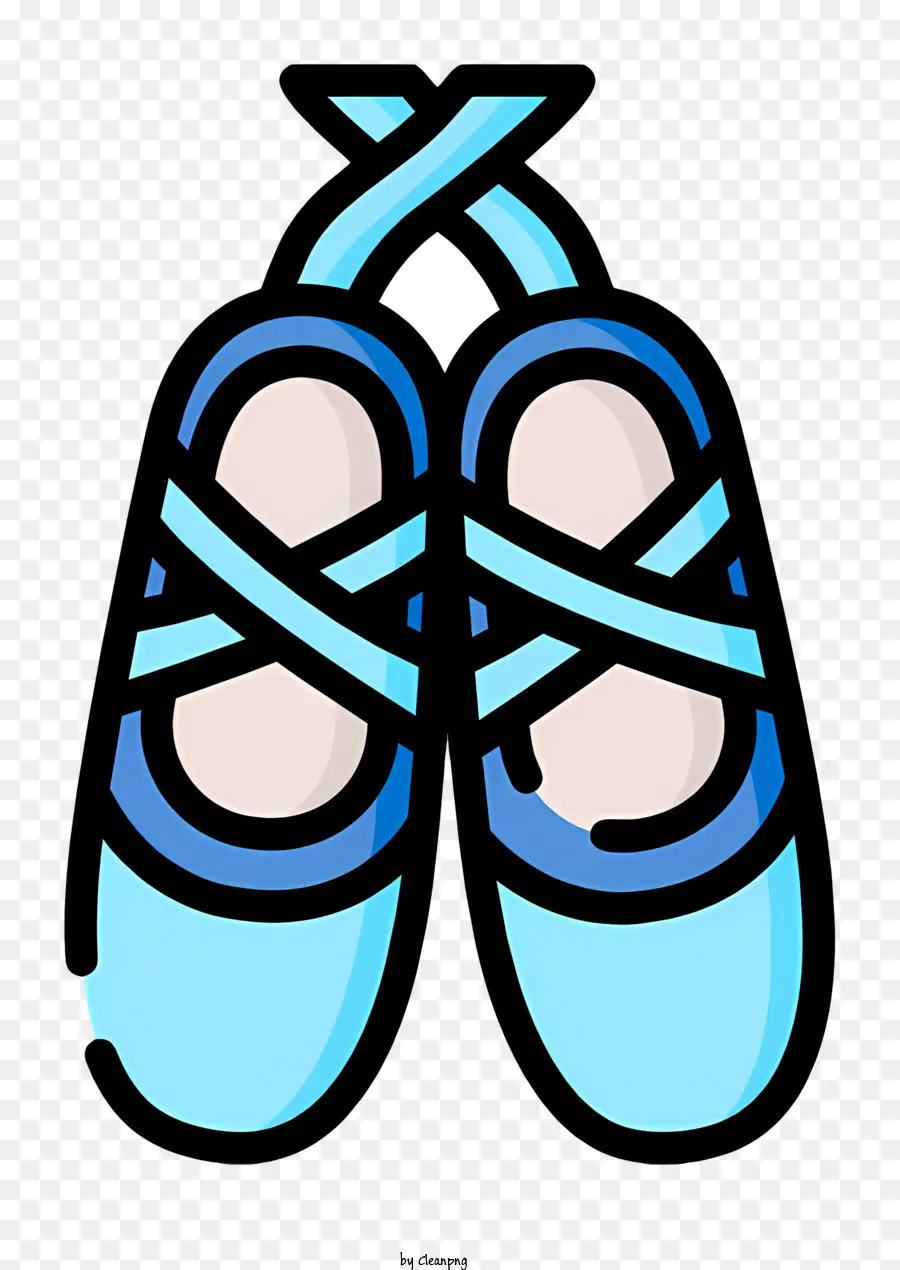 Giày múa ba lê logo giày ba lê giày màu xanh ruy băng giày pointe giày - Giày ba lê màu xanh với ruy băng buộc, phong cách thanh lịch