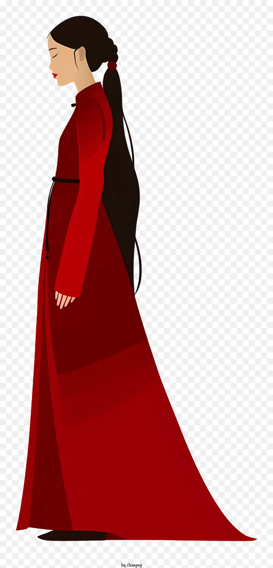 cô gái thời trang váy đỏ thanh lịch bản quyền duyên dáng - Người phụ nữ thanh lịch trong chiếc váy đỏ chân dung