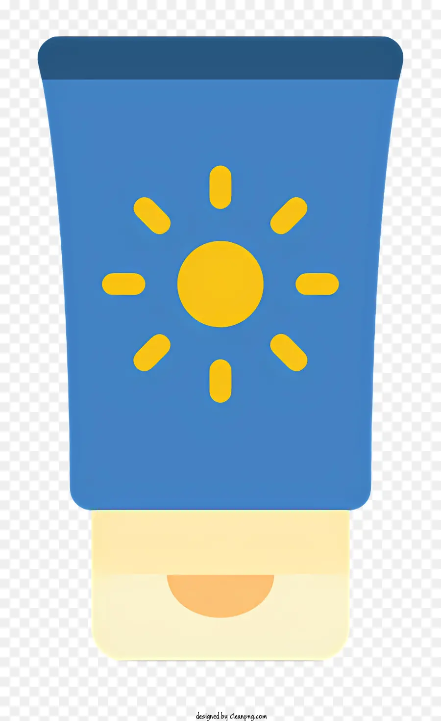 Sonne symbol - Weißrohr mit Sonnensymbol am Stock