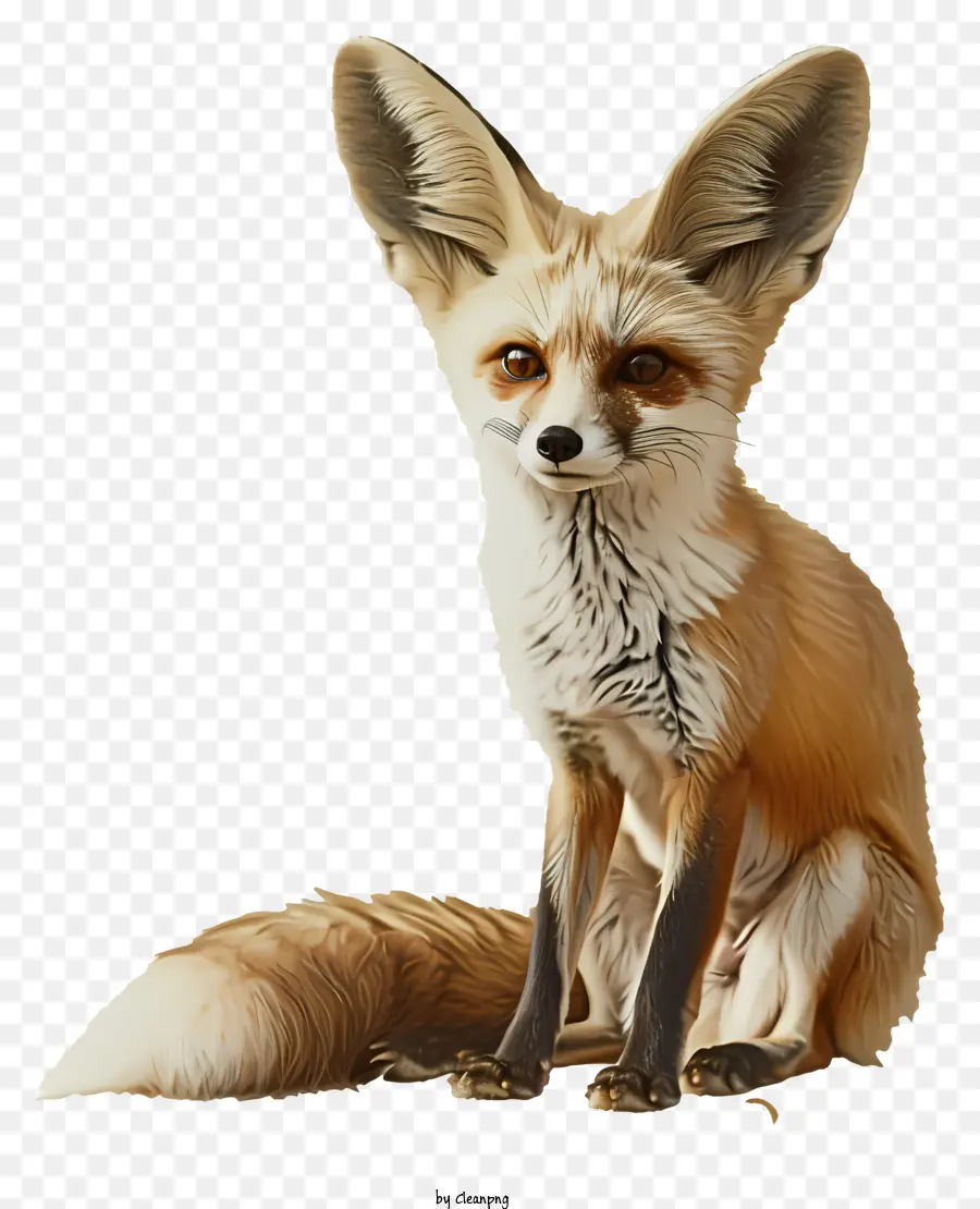Fennec Fox Fox Động vật hoang dã Động vật màu nâu động vật - Ảnh của con cáo màu nâu trầm nghi với đuôi cuộn tròn
