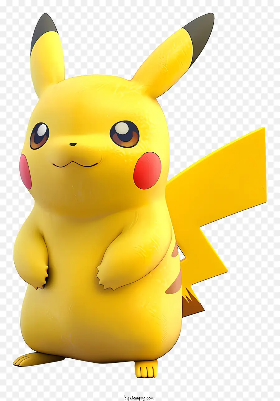 Pokemon - Gelbe Pikachu mit roter Jacke, bestimmter Ausdruck