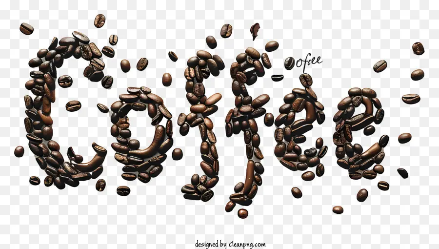 Kaffeebohnen - Verschüttete Kaffeebohnen in der Kaskadenbewegung