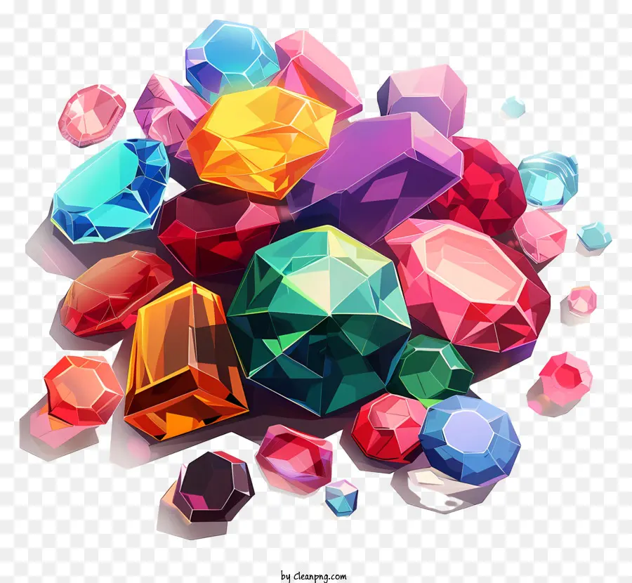 jewel day gemstones colorful red blue