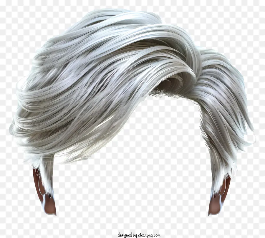 Acconciatura uomo capelli biondi capelli dritti capelli eleganti capelli fluenti - Stile di capelli biondi 3D, dritto e fluente