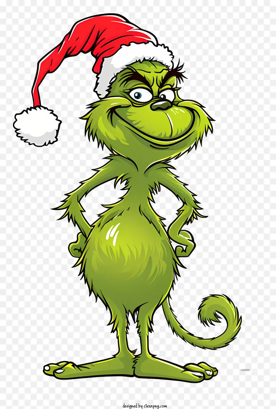 cappello di babbo natale - Creatura verde a Babbo Natale, personaggio della mascotte