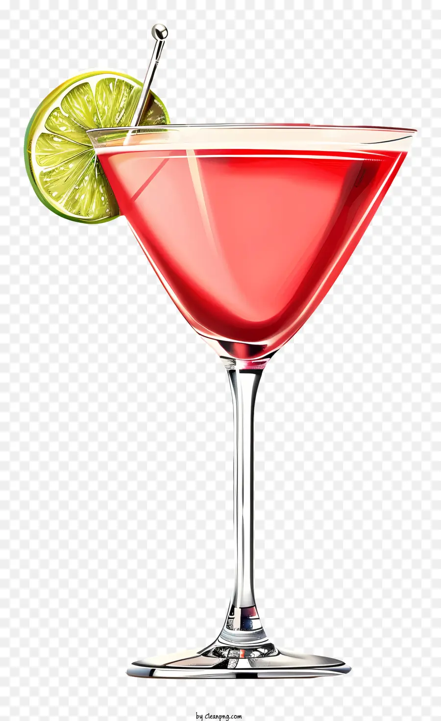 Cocktailtag rosa Getränke Cocktail Alkoholisches Getränk Limettenkeil - Rosa Getränke mit Limettenkeil und Stroh