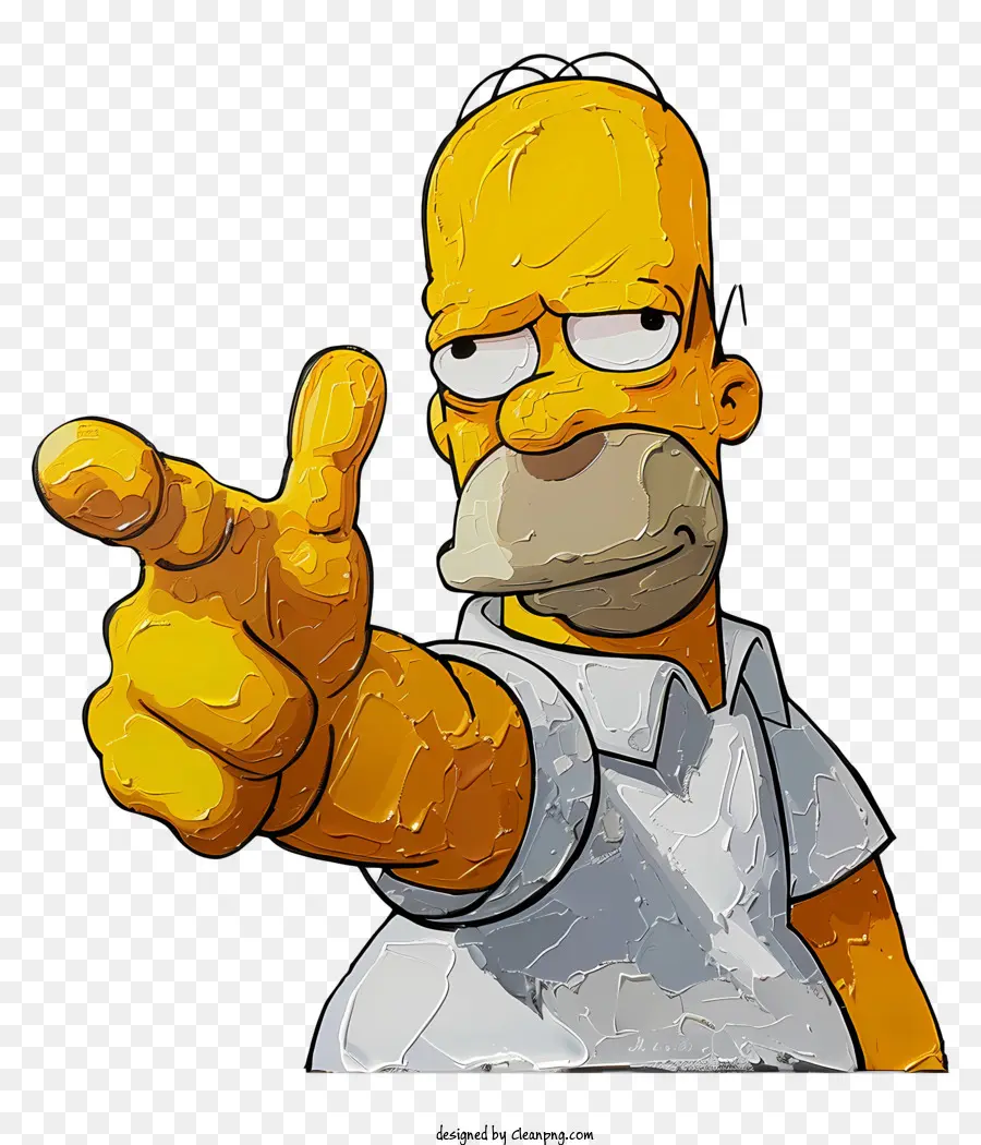 Simpsons Die Simpsons animierten Schlagwort humorvoll - Animierter Charakter mit Simpsons 'Schlagwort und Stil