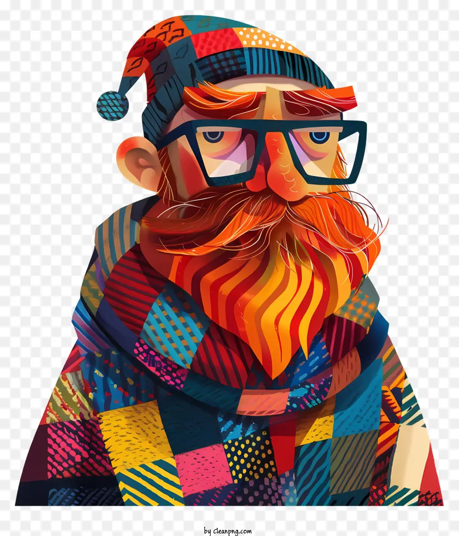Brille - Älterer Mann mit Bart und Brille