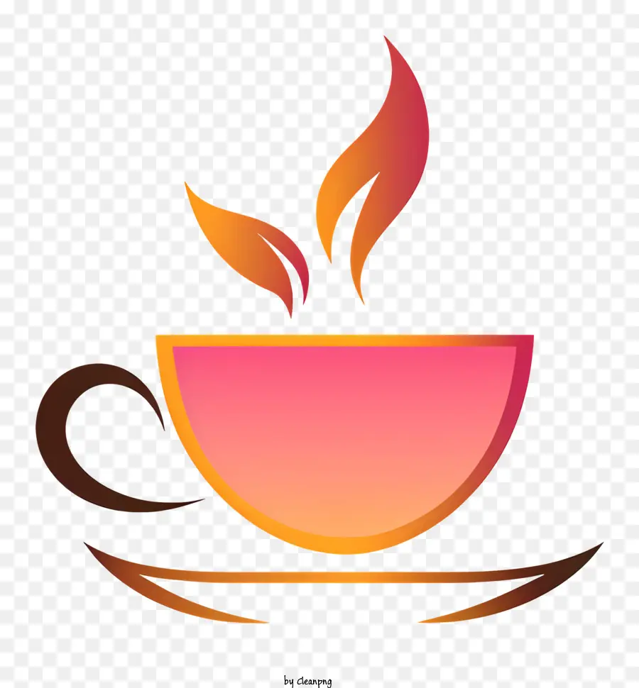 Kaffee - Dampf erhebt sich aus der Tasse Tee