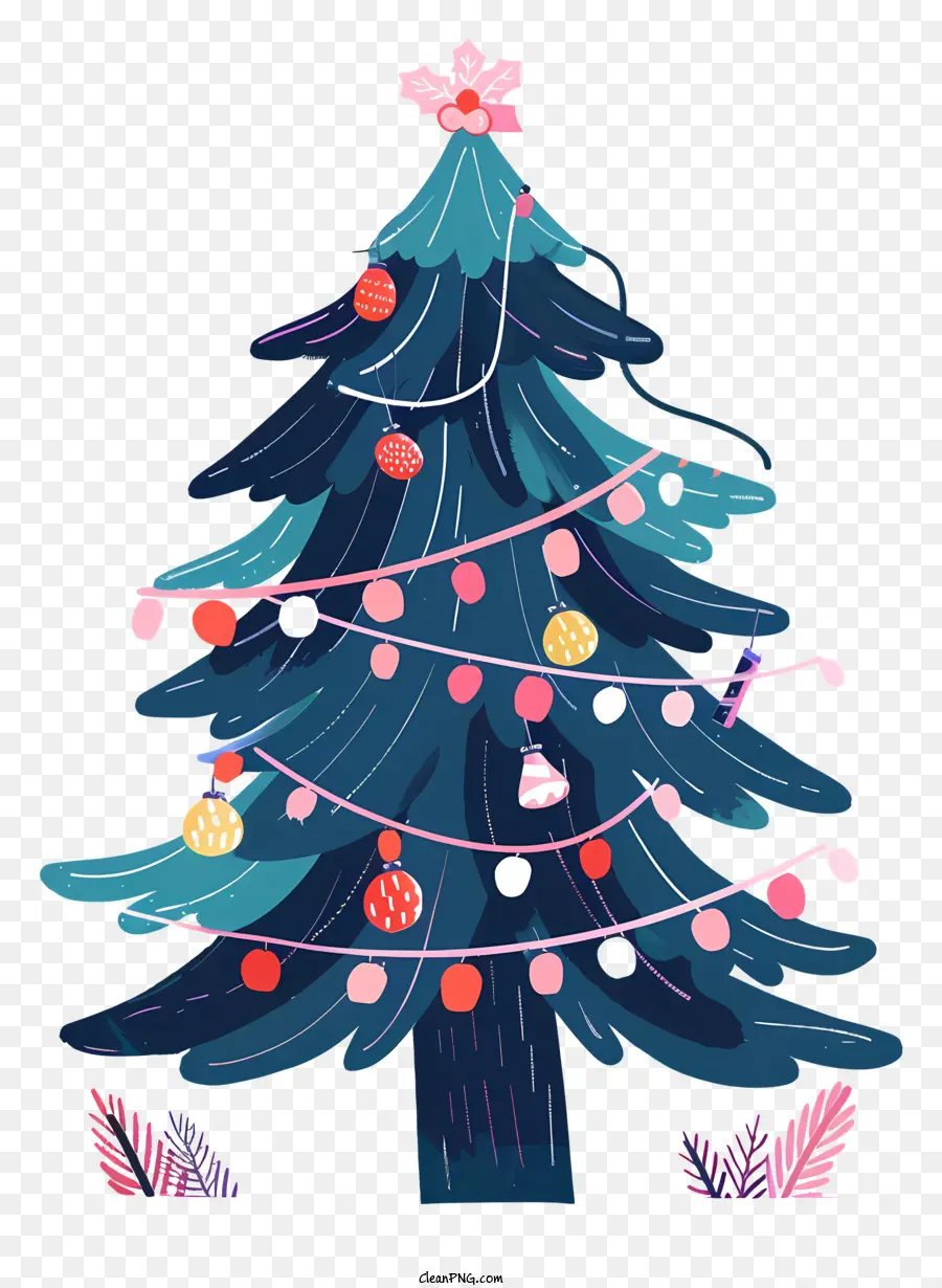 albero di natale - Albero di Natale colorato e festivo con regali