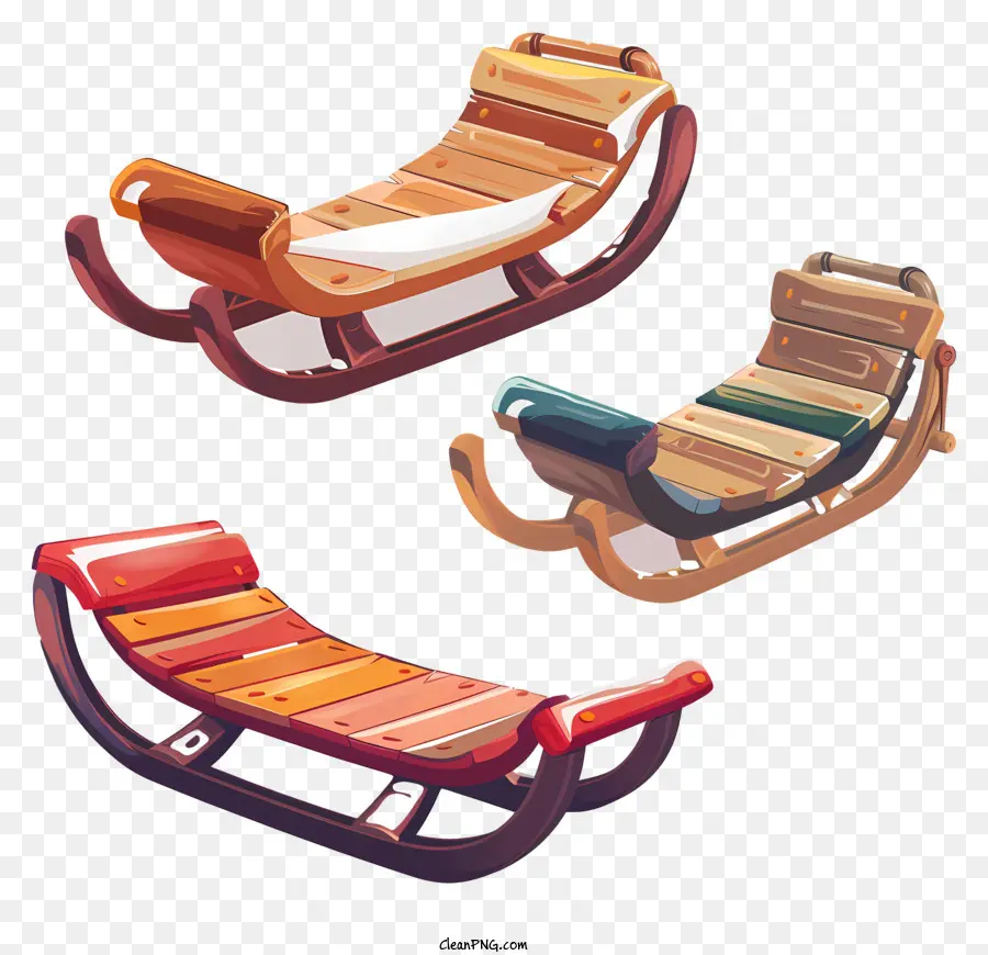 wooden sledges wooden sleds sleek design comfortable colorful sleds