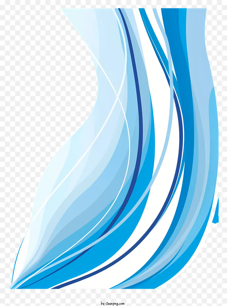 Blue Arc Border abstrakte wellige blau und weiße moderne Design - Blau -weiße wellige Form mit modernem Aussehen