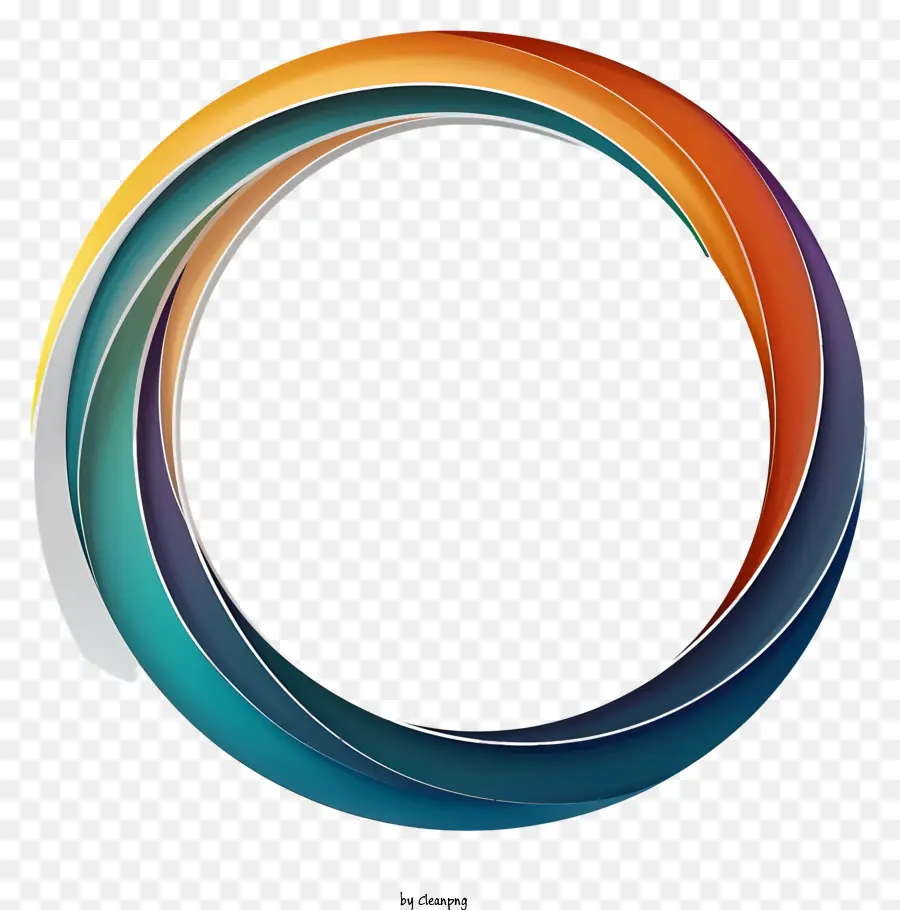 vòng khung - Logo hình tròn với màu xanh lam, xanh lá cây, màu cam. 
Tượng trưng cho sự thống nhất