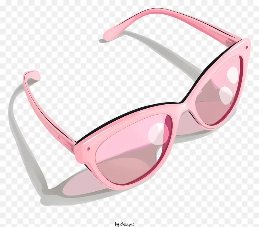 telaio in metallo - Occhiali da sole rosa su sfondo nero, lenti rotonde