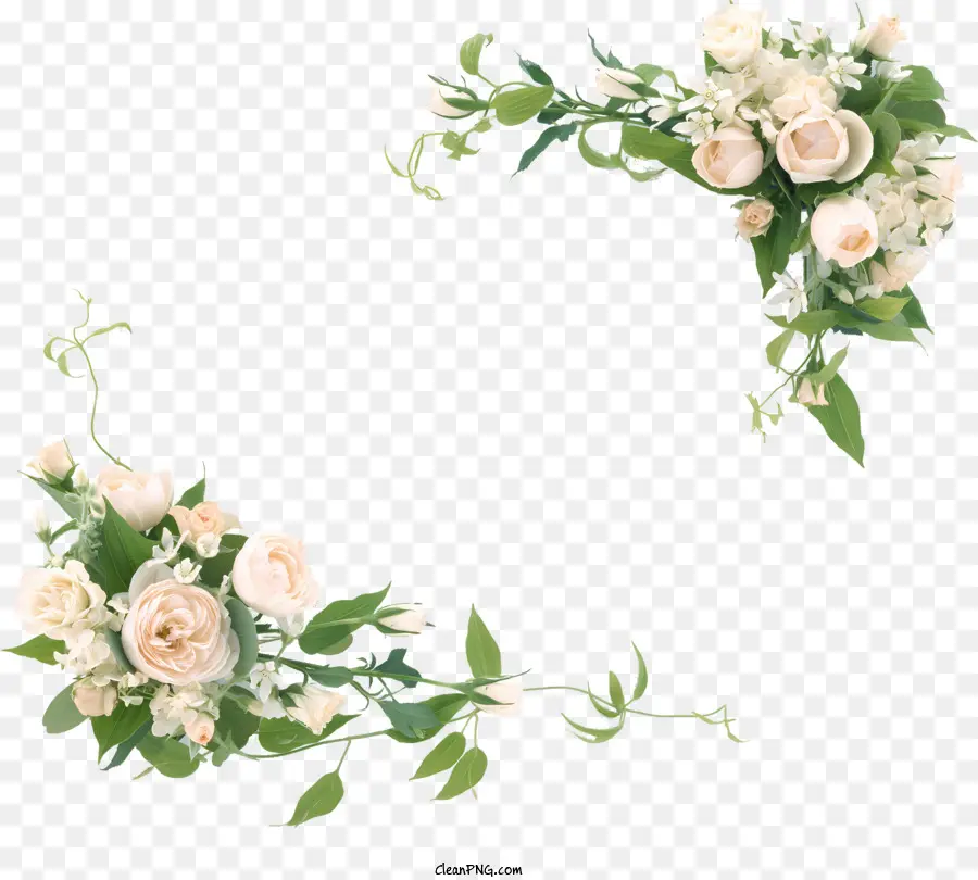 hoa hồng trắng - Bình hoa hồng trắng với những trang sức sang trọng