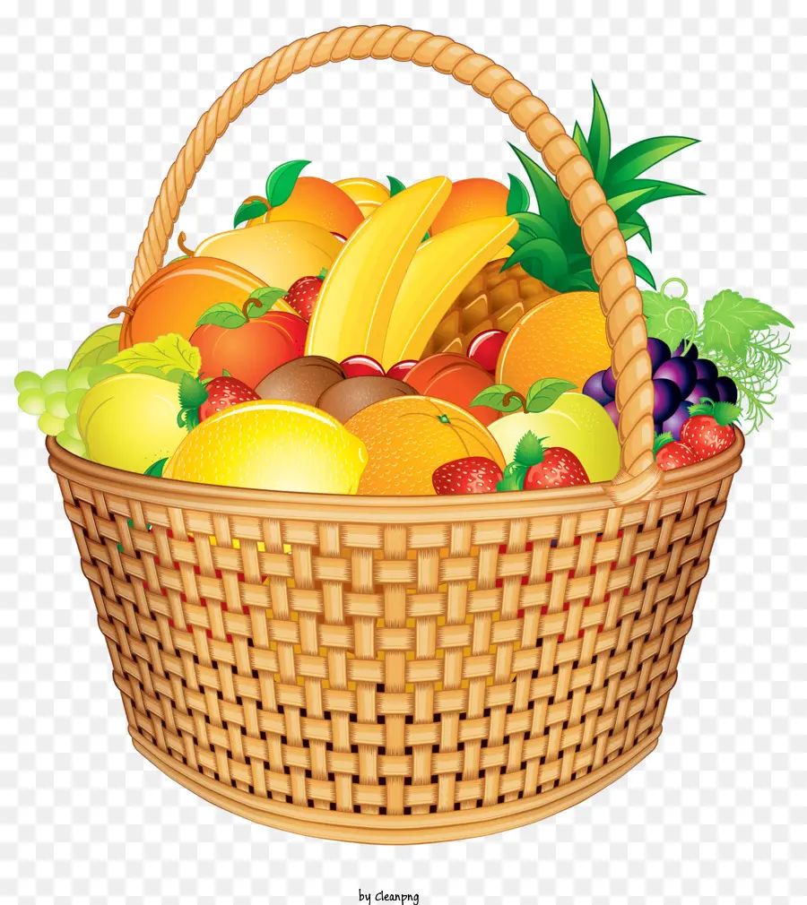 Ananas - Cesto di frutta colorato con disposizione vibrante