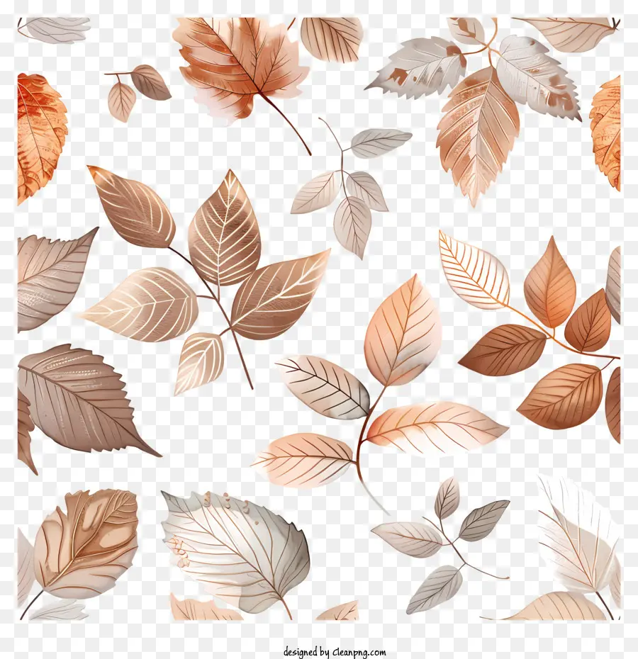Herbst Blätter - Braune Blätter mit zusammenem Hintergrund zusammengewebt