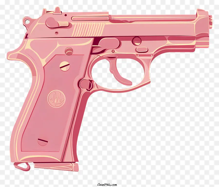 pistola pistola giocattolo replica pistola rosa pistola in plastica - Plastica rosa, pistola giocattolo in stile revolver, canna lunga